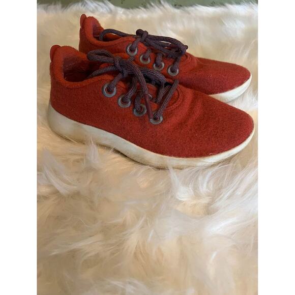 Allbirds Wool Runners Lychee Reddish/Orange Sneakers size 5 - Picture 2 of 6